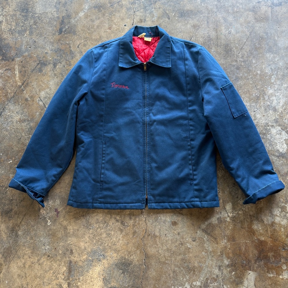 Vintage 70s Big Ben chainstitch jacket quilt lined workwear medium